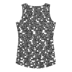 Words of Wisdom Sublimation Cut & Sew Tank Top