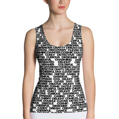 Words of Wisdom Sublimation Cut & Sew Tank Top