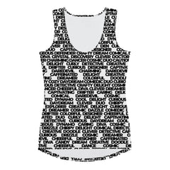 Words of Wisdom Sublimation Cut & Sew Tank Top