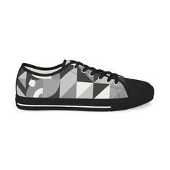 Abstract Geometry Low Top Sneakers