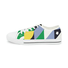 Abstract Geometry Low Top Sneakers