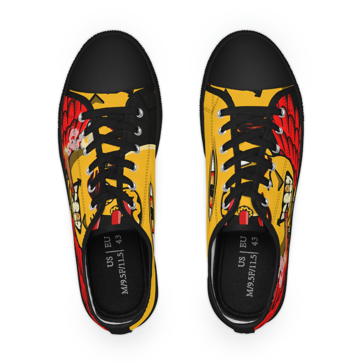 Tatted Demon Low Top Sneakers