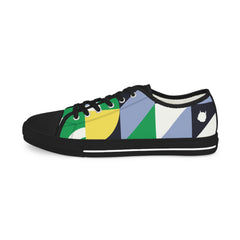 Abstract Geometry Low Top Sneakers