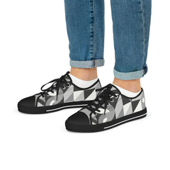 Abstract Geometry Low Top Sneakers