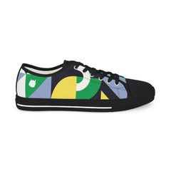 Abstract Geometry Low Top Sneakers