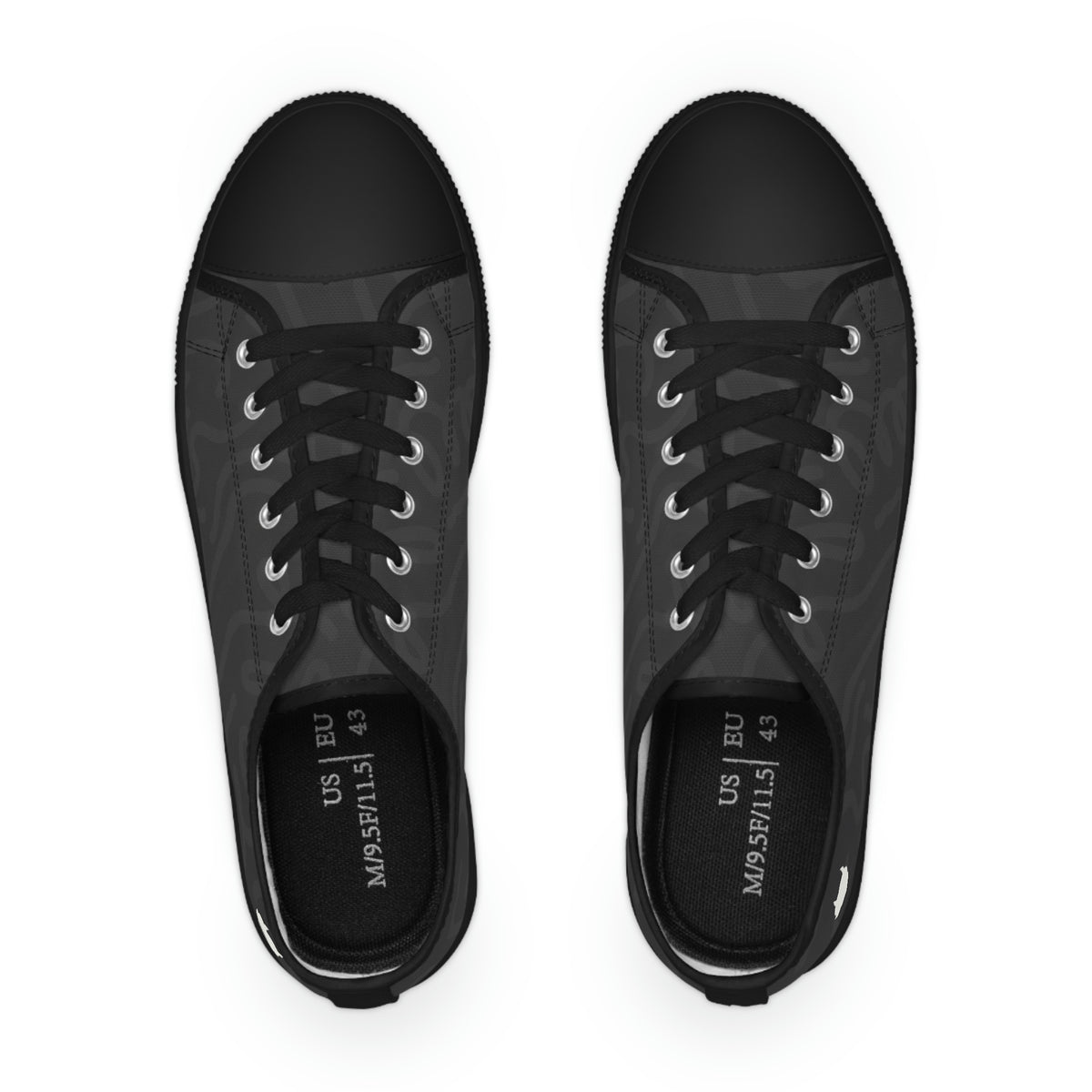 Dark Squiggles Low Top Sneakers