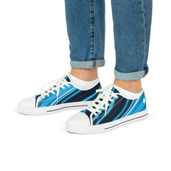 Blue Swirl Low Top Sneakers