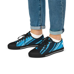 Blue Swirl Low Top Sneakers