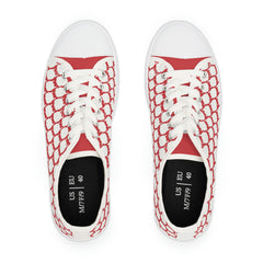 Iconic Luscious Red Women's Low Top Sneakers