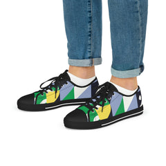 Abstract Geometry Low Top Sneakers