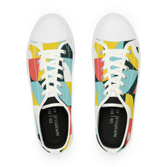 Abstract Geometry Low Top Sneakers