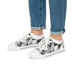 Abstract Geometry Low Top Sneakers