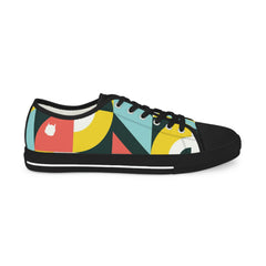 Abstract Geometry Low Top Sneakers