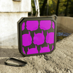 Iconic Pattern Pink Outdoor Bluetooth Speaker