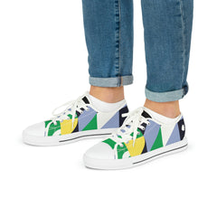 Abstract Geometry Low Top Sneakers