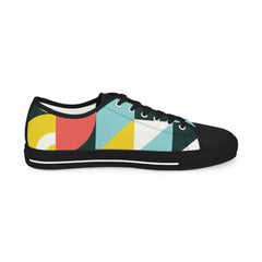 Abstract Geometry Low Top Sneakers