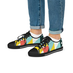 Abstract Geometry Low Top Sneakers