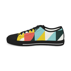 Abstract Geometry Low Top Sneakers