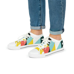 Abstract Geometry Low Top Sneakers