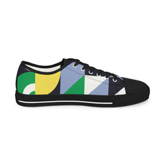 Abstract Geometry Low Top Sneakers