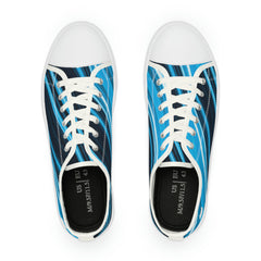 Blue Swirl Low Top Sneakers