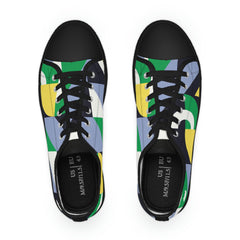 Abstract Geometry Low Top Sneakers