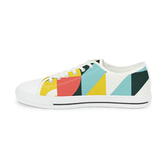 Abstract Geometry Low Top Sneakers