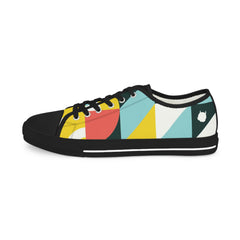 Abstract Geometry Low Top Sneakers