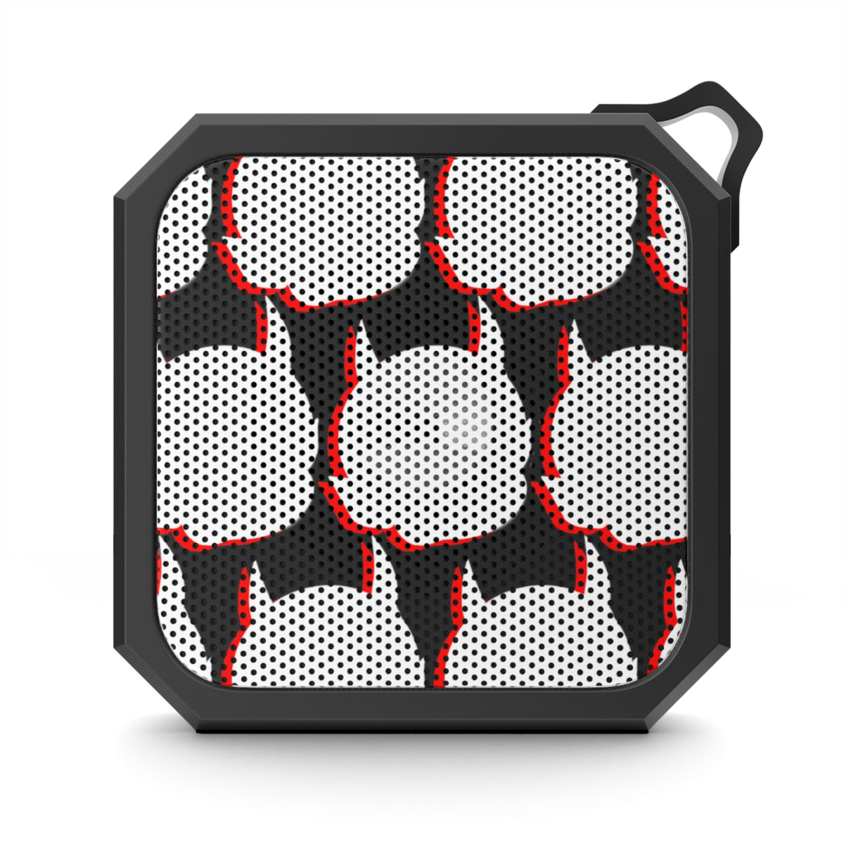 Iconic Pattern Red & White Mashup Outdoor Bluetooth Speaker