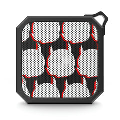 Iconic Pattern Red & White Mashup Outdoor Bluetooth Speaker