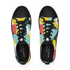 Abstract Geometry Low Top Sneakers