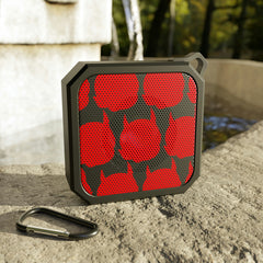 Iconic Pattern Red Outdoor Bluetooth Speaker